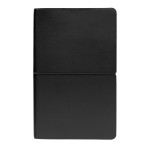 Notizblock mit flexiblem PU-Einband Farbe schwarz zweite Ansicht