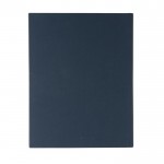Konferenzmappe mit großem Notizblock und Verschluss Farbe Marineblau dritte Ansicht