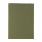 Schreibmappe mit Notizbuch und Magnetverschluss Farbe Militärgrün dritte Ansicht