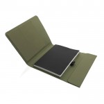 Schreibmappe mit Notizbuch und Magnetverschluss Farbe Militärgrün fünfte Ansicht