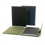Schreibmappe mit Notizbuch und Magnetverschluss Farbe Militärgrün Ansicht in verschiedenen Farben