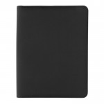 Raffinierte Schreibmappe mit Reißverschluss Farbe Schwarz zweite Ansicht