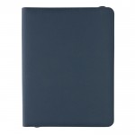 Raffinierte Schreibmappe mit Reißverschluss Farbe Marineblau zweite Ansicht