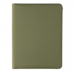 Raffinierte Schreibmappe mit Reißverschluss Farbe Militärgrün zweite Ansicht