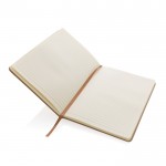 Notizbücher mit festem Einband und FSC-Zertifizierung Farbe Braun fünfte Ansicht