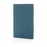 Notizblock mit FSC-zertifiziertem Softcover Farbe Blau