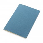 Notizblock mit FSC-zertifiziertem Softcover Farbe Blau vierte Ansicht