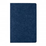Notizbuch aus Filz und aus recycelten Materialien, A5 farbe blau dritte Ansicht