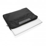 Laptop-Hülle aus recyceltem Polyester Farbe schwarz sechste Ansicht