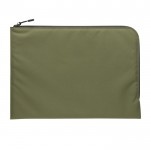 Stilvolle, minimalistische Laptop-Hülle Farbe Militärgrün zweite Ansicht