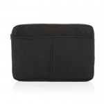 Laptop-Hülle aus recycelter Baumwolle, 15,6” farbe schwarz dritte Ansicht
