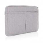 Laptop-Hülle aus recycelter Baumwolle, 15,6” farbe grau