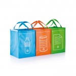 3 Recycling-Taschen Farbe gemischt