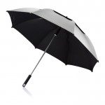 Regenschirme mit doppelter Stofflage als Werbeartikel Farbe Grau