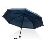 Faltbarer reflektierender Regenschirm Farbe marineblau vierte Ansicht