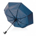 Kleiner, faltbarer Regenschirm in zwei Farben Farbe marineblau dritte Ansicht