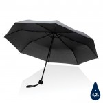 Faltbarer Schirm aus recyceltem Kunststoff Farbe schwarz