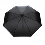 Faltbarer Schirm aus recyceltem Kunststoff Farbe schwarz zweite Ansicht