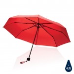 Faltbarer Schirm aus recyceltem Kunststoff Farbe rot