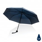 Faltbarer Schirm aus recyceltem Kunststoff Farbe marineblau
