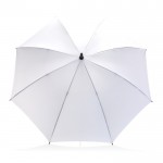Recycelter wetterfester Regenschirm Farbe weiß zweite Ansicht
