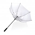Recycelter wetterfester Regenschirm Farbe weiß dritte Ansicht