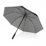 Großer Regenschirm mit zweifarbigem Design Farbe silber fünfte Ansicht