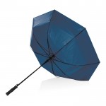 Großer Regenschirm mit zweifarbigem Design Farbe marineblau dritte Ansicht