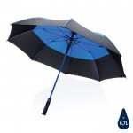 Zweifarbiger sturmfester Regenschirm Farbe blau