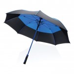 Zweifarbiger sturmfester Regenschirm Farbe blau fünfte Ansicht