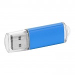 Günstiger USB-Stick mit Kappe Farbe blau