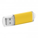 Günstiger USB-Stick mit Kappe Farbe gelb