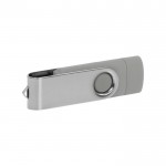 USB-Stick mit Flash-Laufwerk mit OTG-C-Anschluss, Farbe Grau