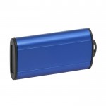USB-Stick aus Metall mit Schiebeport Farbe blau