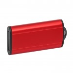 USB-Stick aus Metall mit Schiebeport Farbe rot