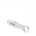 Schlüsselanhänger mit USB-Stick aus Leder Ansicht mit Druckbereich
