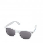 Sonnenbrille aus recyceltem Kunststoff mit UV400 Gläsern Ansicht mit Druckbereich