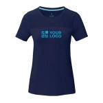 Nachhaltiges T-Shirt für Damen 160 g/m2 Ansicht mit Druckbereich