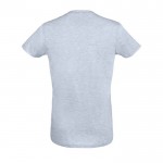 T-Shirts tailliert als Werbegeschenk 150 g/m2 Farbe blau mamoriert Rückansicht