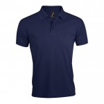 Polohemd aus Polyester und Baumwolle 200 g/m2 Farbe Marineblau