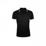 Zweifarbiges Poloshirt für Herren, 200 g/m2, SOL'S Pasadena farbe weiß/schwarz vierte Ansicht