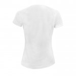 Bedruckte Sport-T-Shirts für Damen 140 g/m2 Farbe weiß Rückansicht