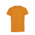 Sportliches T-Shirt bedrucken für Kinder 140 g/m2 Farbe orange