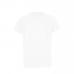Sportliches T-Shirt bedrucken für Kinder 140 g/m2 Farbe weiß