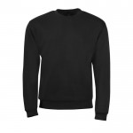 Bedrucktes Sweatshirt aus Polyester und Baumwolle Farbe schwarz