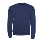 Bedrucktes Sweatshirt aus Polyester und Baumwolle Farbe marineblau