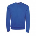 Bedrucktes Sweatshirt aus Polyester und Baumwolle Farbe köngisblau