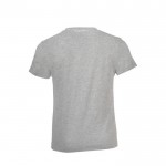T-Shirt bedrucken Baumwolle 150 g/m2 Farbe grau mamoriert Rückansicht