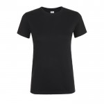 T-Shirts bedrucken für Damen 150 g/m2 Farbe schwarz