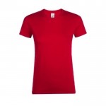 T-Shirts bedrucken für Damen 150 g/m2 Farbe rot